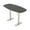 Asian Night w/Silver Base, variant on Arc Boat Bistro Height Meeting Table T-Shape Metal Base 34x70 Bar Table