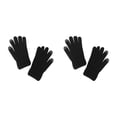 thumbnail image 3 of Minnieouse Guantes de punto gruesos para hombre, calentadores de manos deportivos, guantes de invierno con pantalla táctil de punto, accesorios para Negro 2piezas Minnieouse CBP468502, 3 of 5