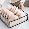 thumbnail image 4 of Underwear Organizer, 3 Set Foldable Bra Underwear Organizer Drawer Divider Storage Organizer-black, 4 of 5