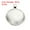 Silver White, variant on Pendant Trays with Transparent Glass Cabochons, 30 Sets 20mm Round Bezel Trays Pendant Dome Tiles, Gold Tone