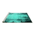 thumbnail image 2 of Ahgly Company Machine Washable Indoor Rectangle Persian Turquoise Blue Bohemian Area Rugs, 8' x 10', 2 of 4