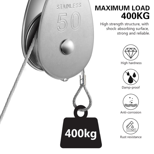 HEANUJJ Simple En Acero Inoxidable Con Soporte Giratorio Y Alta Durabilidad Plata