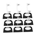 thumbnail image 4 of 9 piezas Golf Golf Putt Cup Practice Hole Train Ayuda, al aire libre con Putter Putter Indoor Putter de patio de bandera Golf Puttable, desmontable, negro, 4 of 8