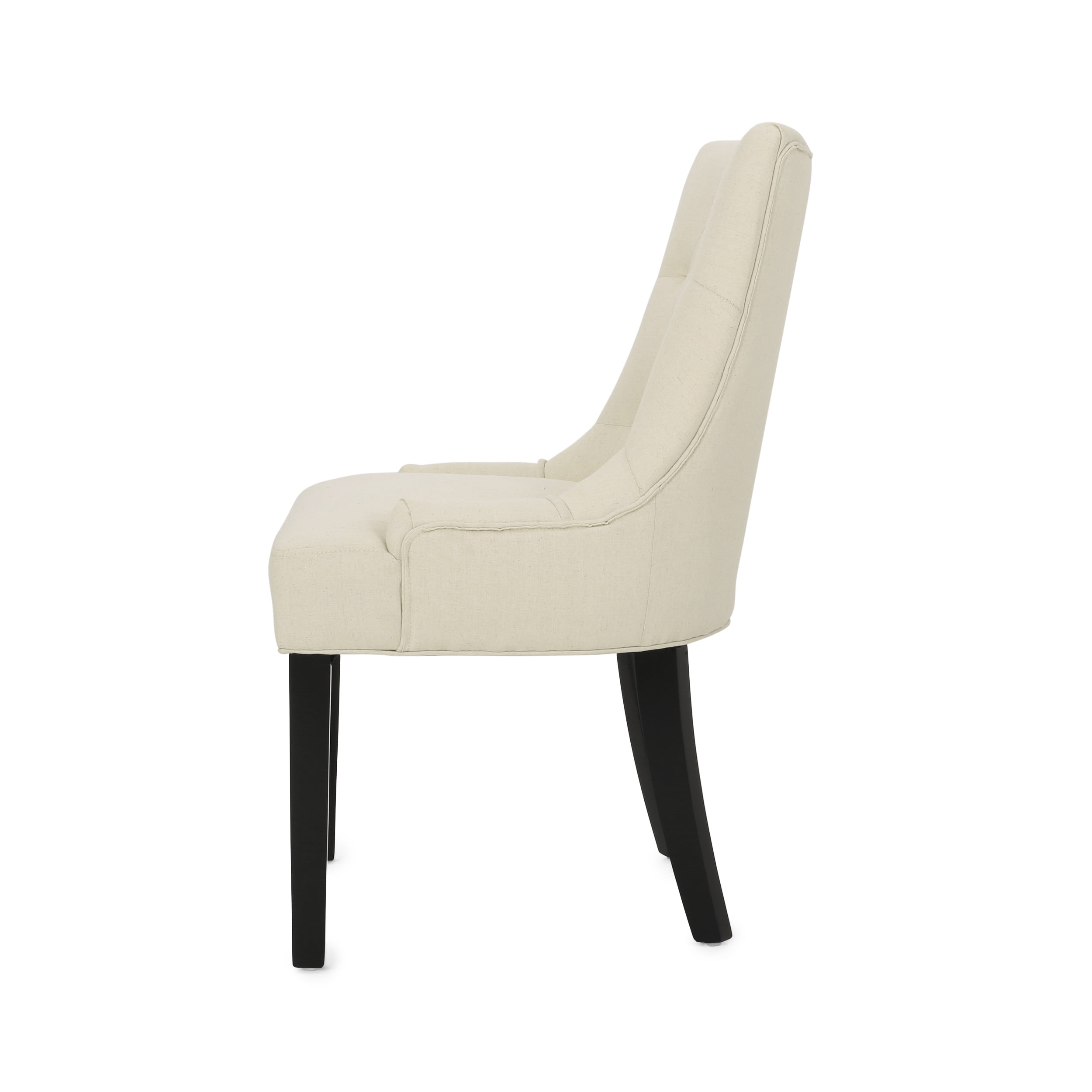 Noble House Tyler Indoor Contemporary Fabric Dining Chairs, Set of 4, Beige