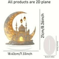 thumbnail image 3 of HUJTYs Easter Moon Castle Decorations 2D Flat Acrylic Table Top Decor Office TV Cabinet Desktop Home Decor Ramadan Ornaments, 3 of 5