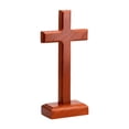 thumbnail image 1 of Cross Cross Catholic de madera Pascua, Tallado 3D, Decoración, Cristianos Religiosos Espirituales para la sala de estar Regalos de oficina, 1 of 9