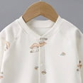 thumbnail image 5 of CAUYDY 3 6 9 12 18 24 Months Preemie Girls Loungewear Newborn Long Sleeve Bodysuit for Boys Baby Fall Winter Romper Infant Sleepers Sizes 3-6 Months,Orange, 5 of 5
