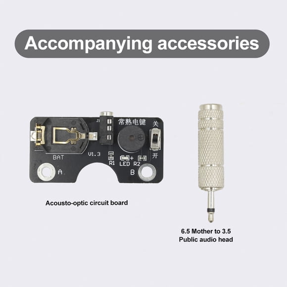 Morse Code CW Transmission Training Key Sound Light Circuit Board For Manual Key