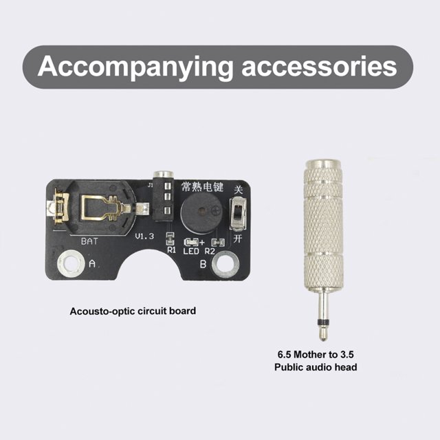 Morse Code CW Transmission Training Key Sound Light Circuit Board For Manual Key