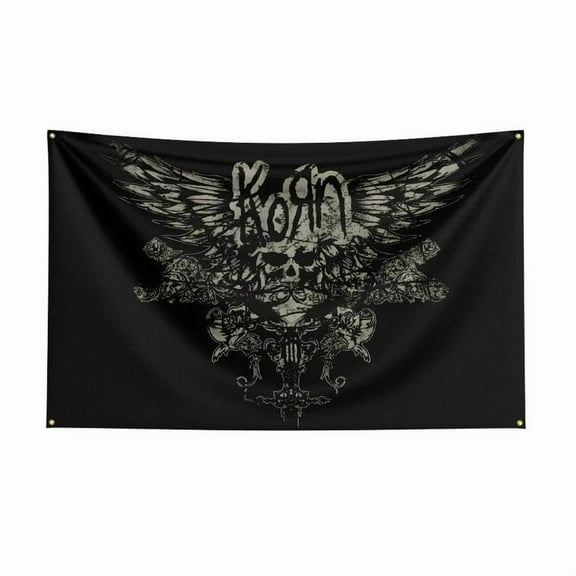 Korn Metal Rock Band Flag Banner Tapestry Wall Hanging Art, winter decoration