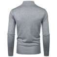 thumbnail image 4 of adviicd Sweaters for Men Winter Mens Slim Fit Turtleneck Sweater Long Sleeve Thermal Shirt Top Autumn Winter Male Knitwear Pullover (Grey,XL), 4 of 8