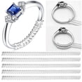 thumbnail image 1 of 5Pcs Invisible Soft Texture Ring Size Adjuster for Loose Rings, Comfortable Wearing Ring Guard, Spiral Silicone Ring Sizer, Fit Almost Any Ring, 1 of 7