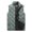 Green, variant on Men Waistcoat Embossing Solid Color Stand Collar Cotton Padded Coldproof Autumn Winter Zipper Vest Coat for Rock Climbing
