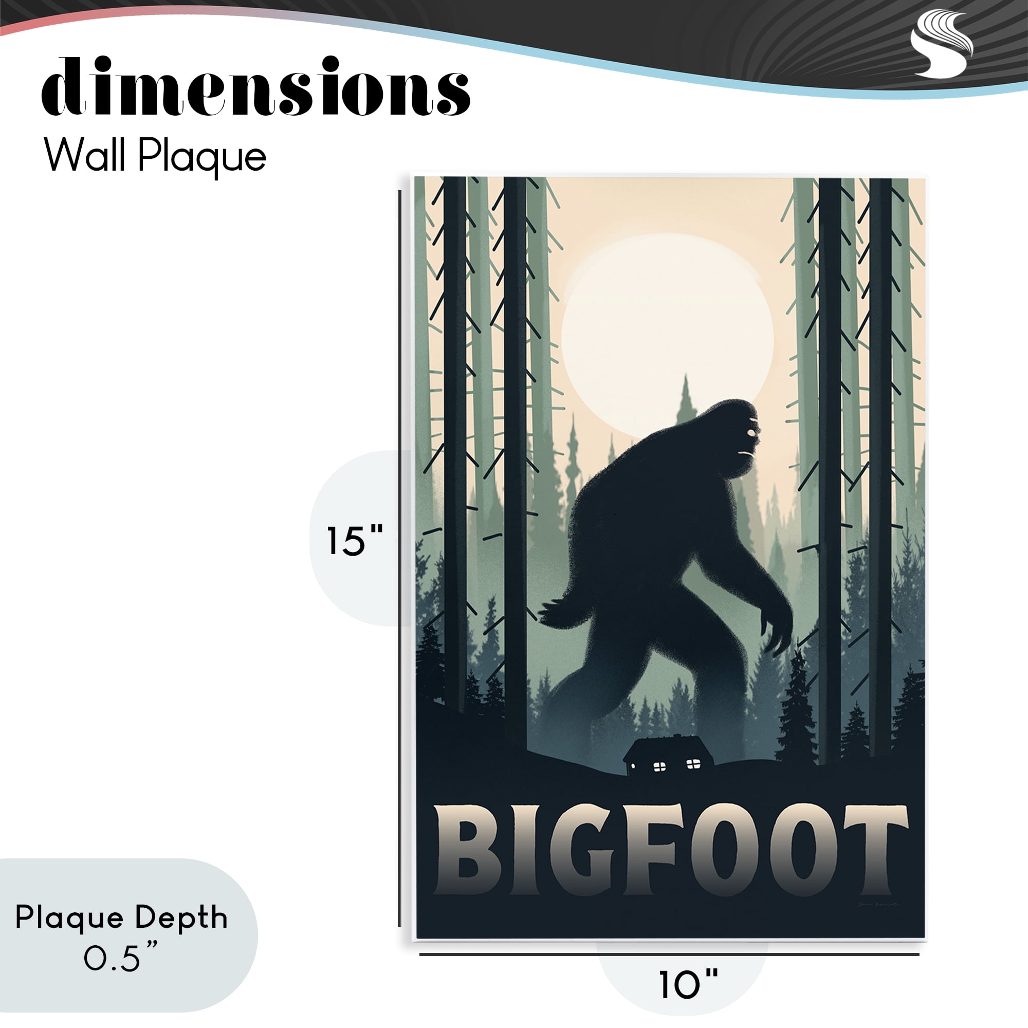 Stupell Industries Forest Creature Cabin in Woods Wall Plaque Art, design by Omar Escalante