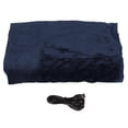 thumbnail image 2 of Heated Blanket USB 5V 2A Flannel Material Soft Comfortable Warm Electric Throw Blanket for Home Relaxing Sleeping Blue, 2 of 5