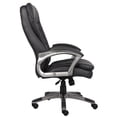 thumbnail image 3 of Scranton & Co Leather High Back Pillow Top Executive Office Chair in Black, 3 of 8