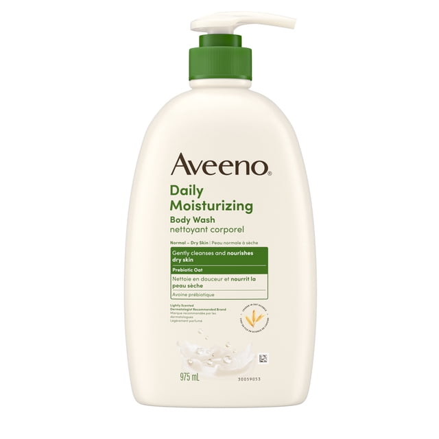 Aveeno Daily Moisturizing Body Wash, Dry Skin Care, Gentle Cleanser, Oat, Emollient, Shower Product, Lightly Scented