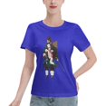 thumbnail image 1 of T-Shirt Basique à Manches Courtes pour Femmes Demon Slayer : Tanjirou et Nidouzi, 1 of 6