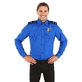 thumbnail image 3 of TSA Agent Blue Long sleeved Costume Shirt, 3 of 5