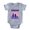 Heather Grey, variant on CafePress - Penguins CROP Text - Cute Infant Baby Football Bodysuit