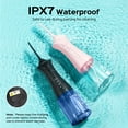 thumbnail image 4 of COSLUS CX30 2-Pack Water Flosser for Teeth,Water Dental Flosser Pick for Teeth,3 Modes & 8 DIY Levels for Sensitive Gums & Braces, 4 of 9