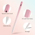 thumbnail image 2 of Magnetic Stylus Pen for iPad, Featuring Palm Rejection, Tilt Sensitivity Fast Charging | Bluetooth Pen for Writing and Drawing | Works with iPad Pro/Air/Mini (2018-2025 Models), Pink White, 2 of 5