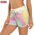 thumbnail image 2 of HDE Women Dolphin Shorts Running Workout Clothes Rainbow Tie Dye Small, 2 of 10
