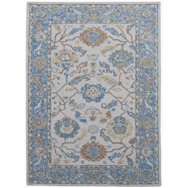 Amer Rug RDT50203 Radiant Hand-Tufted Accent Rug, Pastel Blue - 2 x 3 ft.