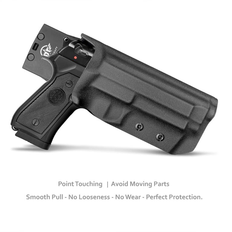 Quick Release Gun Holster For Beretta 92/96 Series (92F, 92FS, M9) - Steel, Unbranded