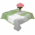 thumbnail image 2 of Sage Green Grey Oil Painting Table Cloth Waterproof Tablecloths, Abstract Modern Geometric Tablecloth Dining Table Cover for Kitchen Party Tabletop Outdoor, Square Tablecloth 60x60 Inch, 2 of 9