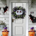 thumbnail image 4 of sruoe Halloween Decorations, Halloween Wreaths for Front Door, Artificial Wreaths, Indoor Outdoor Halloween Decor, Front Door Wreaths, Halloween Ghost Doll Decorative Garland, 4 of 6