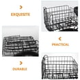 thumbnail image 3 of Steel Wire Bicycles Rear Basket Convenient Cycling Basket Storage Basket (Black), 3 of 8