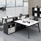 thumbnail image 3 of Wooden Executive Office Desk Work Professional Minimalist Modern Drawers Luxury Desk Tables Set Scrivania Tavolo Room Furniture My Lux Decor Round, 3 of 26