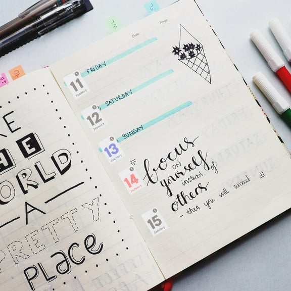 Hemoton 1 Set Calendar Number Date Stickers Planner Date Stickers  Date Sticker Colored Day Calendar Stickers for Planner Calendars Notebooks