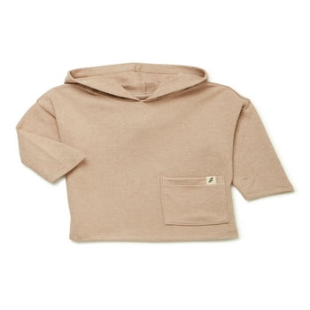 easy-peasy Baby Long Sleeve Solid Hacci Hoodie, Sizes 0/3-24 Months