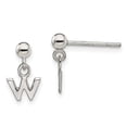 thumbnail image 3 of 925 Sterling Silver Polished W Dangle Post Earrings, 3 of 6