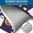thumbnail image 4 of Halloween Ghost & Pumpkin Pattern Bathroom Rugs Sets 3 Piece,Toilet Cover Set,Absorbent Non Slip Bathroom Mats Sets with U-Shaped Contour Rug Toilet Rug Set, 4 of 5