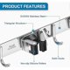 thumbnail image 2 of Wall Broom Hanger, Stainless Steel Wall Broom Holder, Self Adhesive Storage Hanger Holder With 3 Slots And 4 Hooks For Kitchen Garden Garage - Jxlgv G, 2 of 5