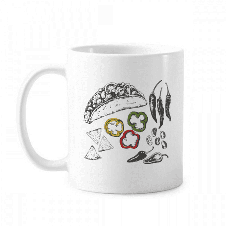 

Chilli Circle Pepper Foods Mug Pottery Cerac Coffee Porcelain Cup Tableware