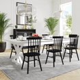 thumbnail image 6 of 9' x 40'' Rectangular Antique Rustic White Solid Pine Folding Farm Dining Table with X Base Design, 6 of 11