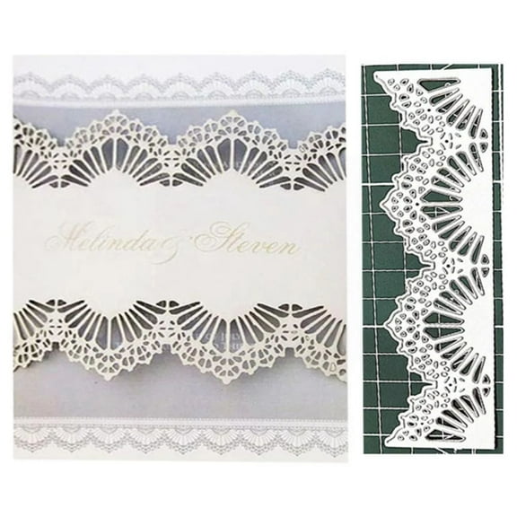 Metal Die Cuts, Christmas Lace Border Cutting Dies Stencils for DIY Scrapbooking Album Decorative Paper Cards Craft
