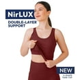 thumbnail image 2 of Nirlon U Tank Top Sports Bra - Nirlux Womens Tops & Sports Bras for Women - Light Cups, Scoop Neck Workout Tops for Women (Rio Red, 4), 2 of 6