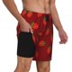 thumbnail image 2 of Balery Strawberry Bañador para hombre, shorts de playa de secado rápido con entrepierna y forro de compresión-3X-Large, 2 of 6