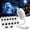 12Pcs, variant on Halloween Hologlass Projector for Car Window, Plug and Play USB Projector Rotates 360° Displays 12/24 Scary Ride