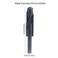 thumbnail image 3 of Reduced Shank Drill Bits HSS Twist Straight 1/2in Shank Drilling Tool 24.5mm Black, 3 of 5