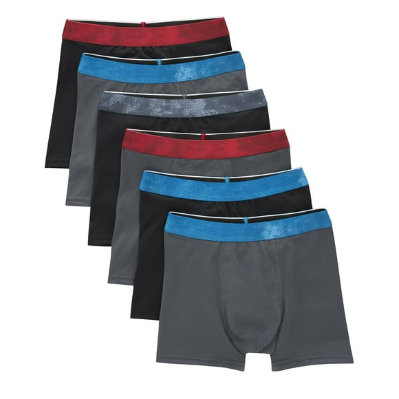 Calzoncillos tipo bóxer Hanes Big Performance X-Temp para niños, paquete de 6