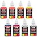 thumbnail image 3 of U.S. Art Supply 6 Color Fluorescent Acrylic Neon Colors Airbrush, Leather & Shoe Paint Set with Reducer & Cleaner 1 oz. Bottles, 3 of 4