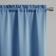 thumbnail image 4 of (2 pack) Mainstays Blackout Curtain Panel Pair, Set of 2, Blue Quartz, 30"W x 84"L, 4 of 10