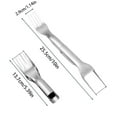 thumbnail image 3 of 2025 New 2-in-1 Stainless Steel Watermelon Cutter - Dual Head Fruit Slicer & Fork Tool, 10 Inch Summer Kitchen Gadget for Home, Parties & Camping, Portable Fruit Cutting Utensil, 3 of 6