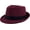 Burgundy, variant on DOVACKA Fedoras Panama Jazz Hat Short Brim Bowler Hat for Men/Women